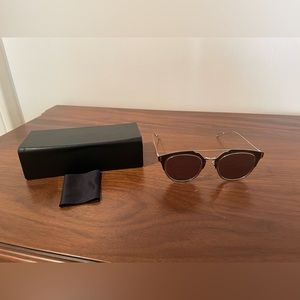 Dior Silver Mirrored Affect Composite Sunglasses